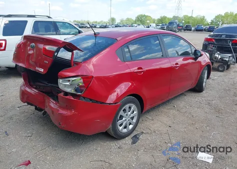 2014 Kia Rio Lx из США, поврежденный, VIN KNADM4A35E6419100